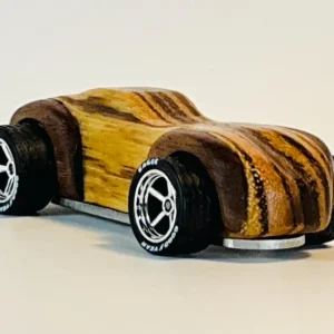 Handcrafted Zebra Wood Sport Coupe